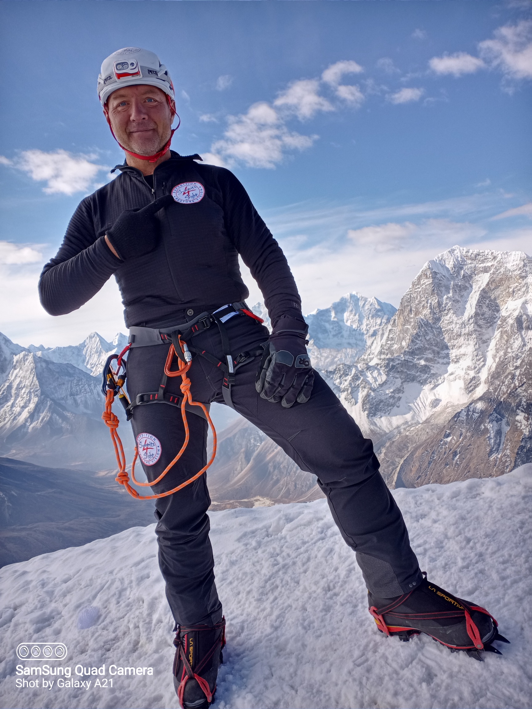 Simon Prosser on the Lobuche Peak